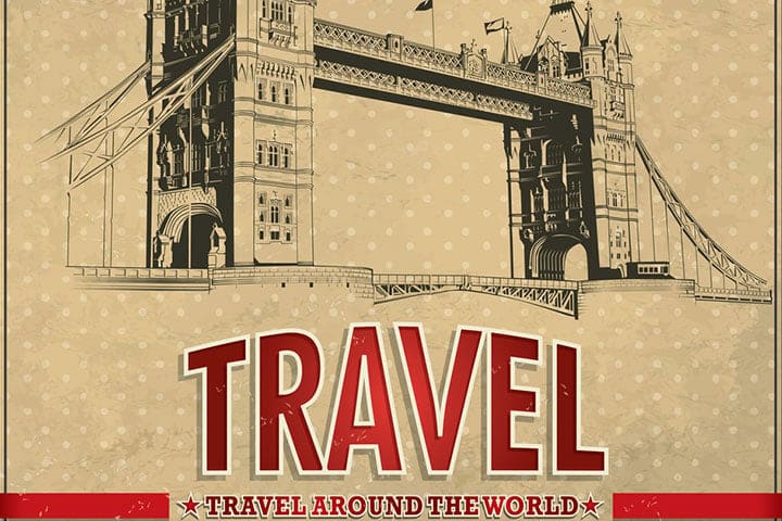 Old World Travel Ads