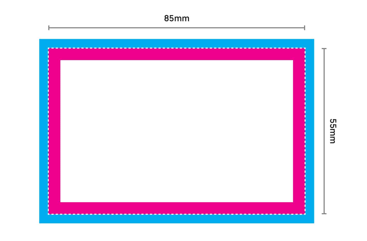 85x55mm Business Card Size