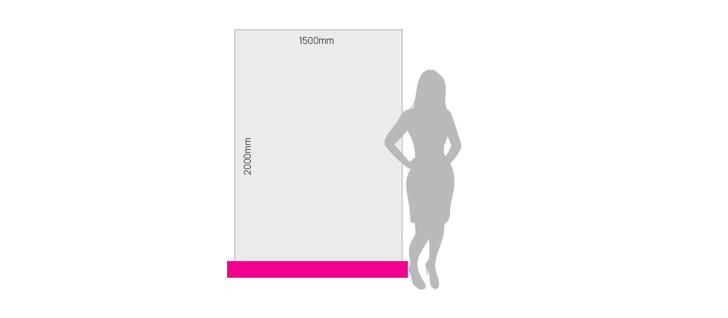 1500 x 2000mm
